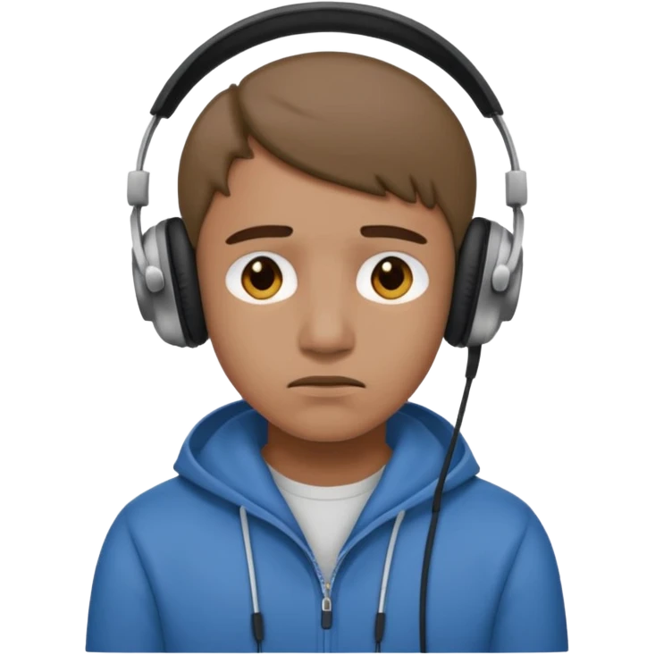 🎧🙁 emoji