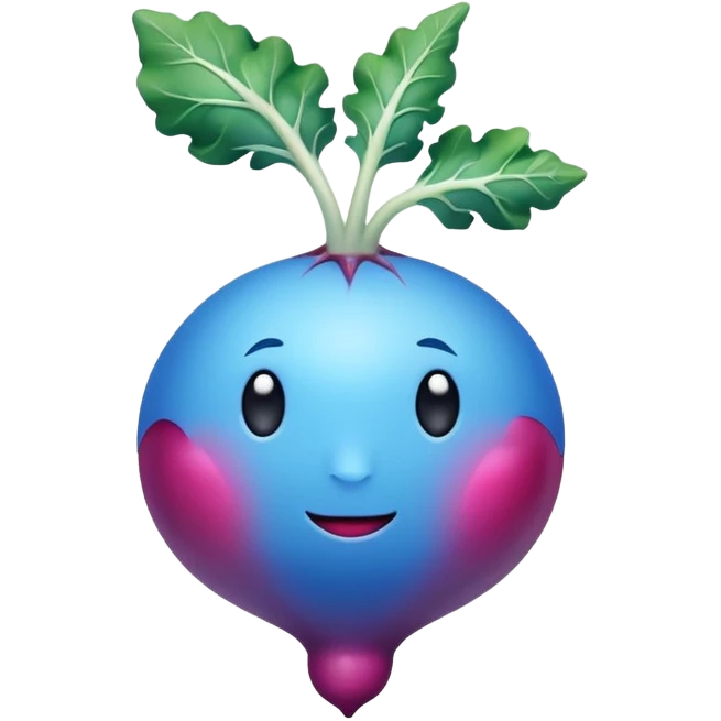 blue radish emoji