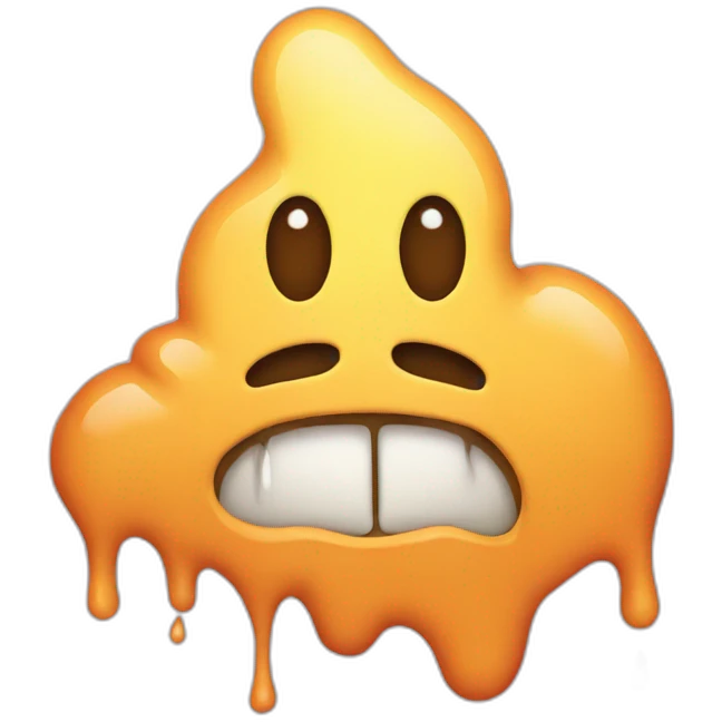 number melting emoji