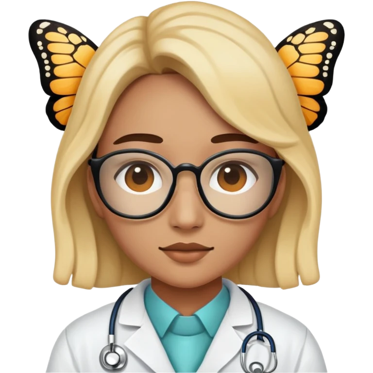 Butterfly doctor ￼ emoji