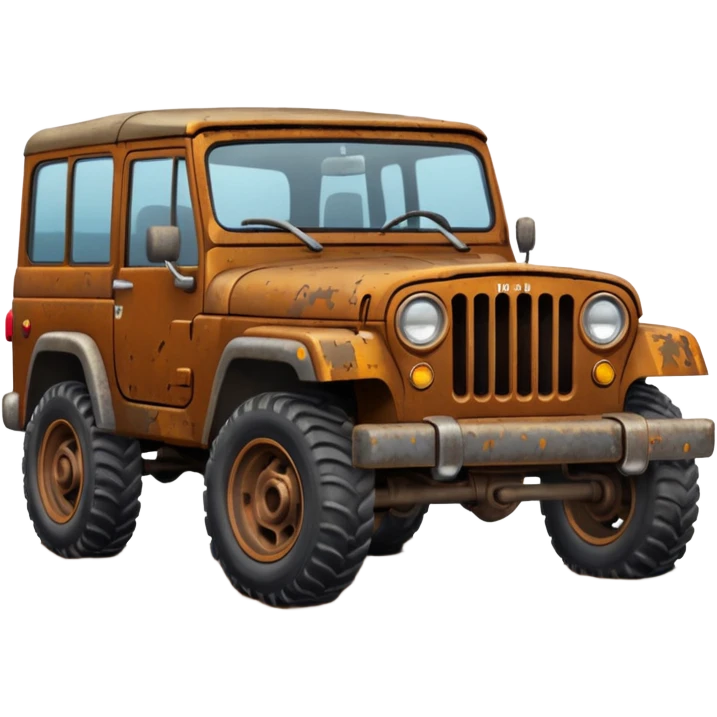 Broken down jeep emoji
