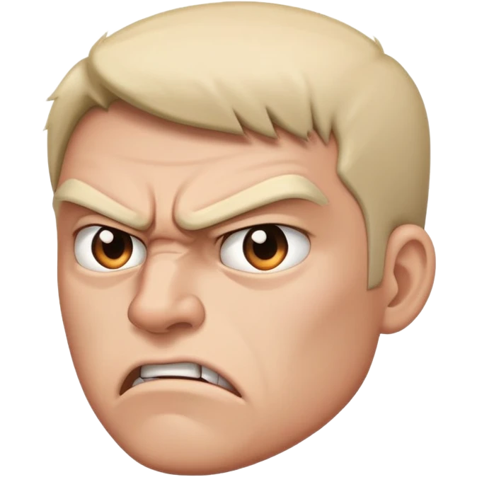 Looking at me from the side but make it angry  emoji