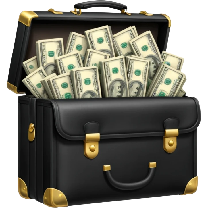 деньги торчащие из портфеля emoji