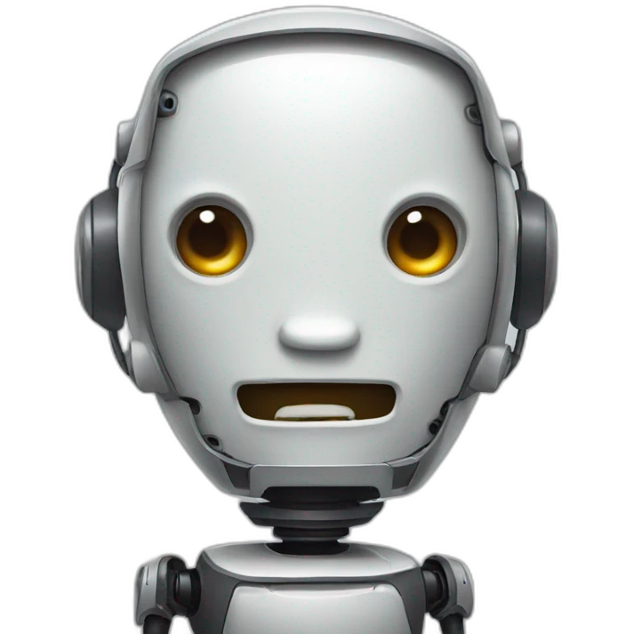 Talking robot emoji