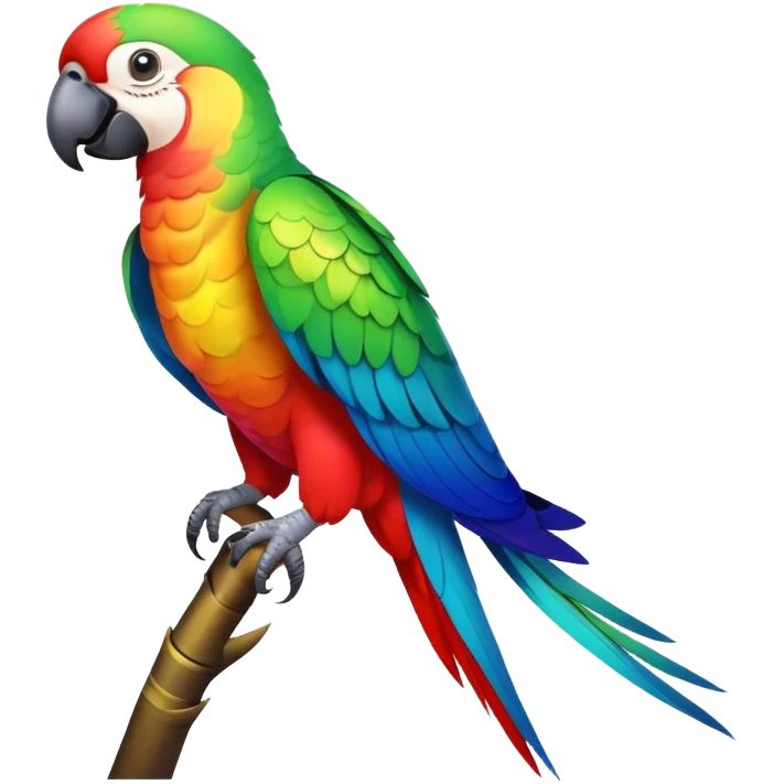 colorful parrot emoji