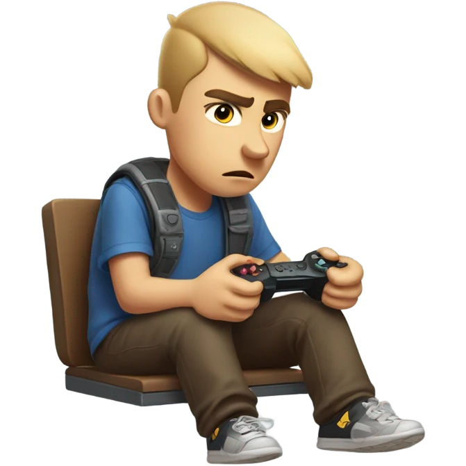 Bully playing video games emoji