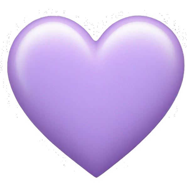 Pastel purple heart emoji