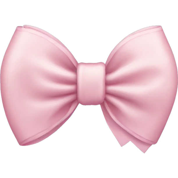 light pink bow emoji