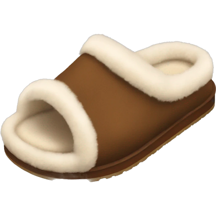 Brown Ugg slides emoji
