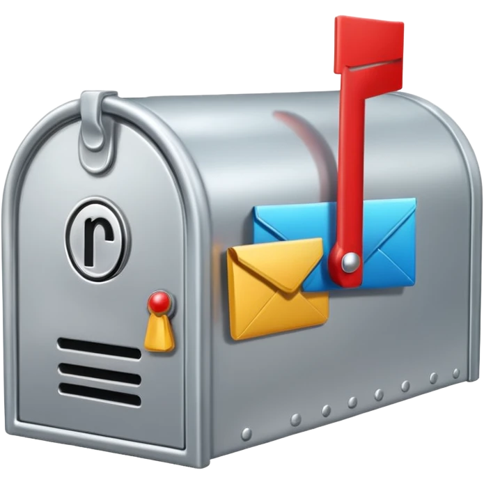 silver mailbox emoji