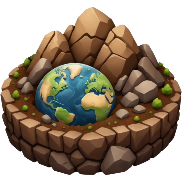 earth ⛰🪨 emoji