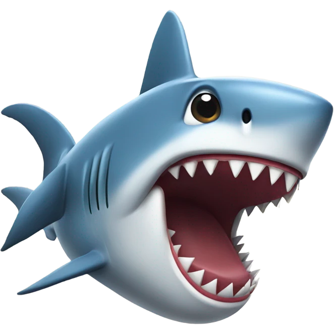 Shark talking on a cellphone  emoji
