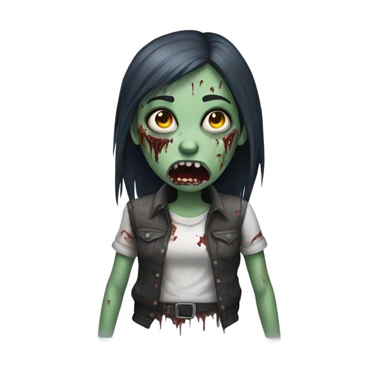 Zombie girl  emoji