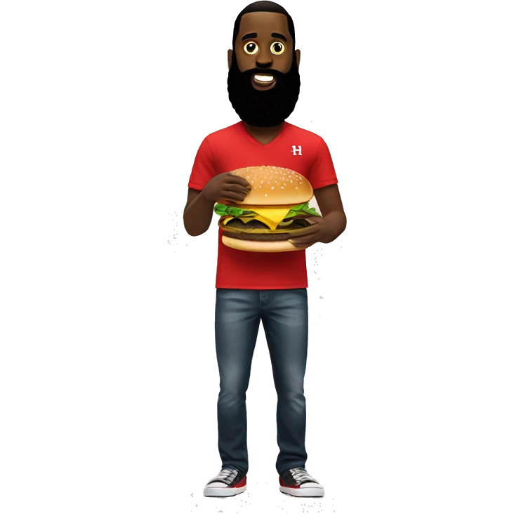 James harden mange un hamburger  emoji