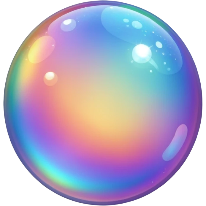 sparkling bubble emoji