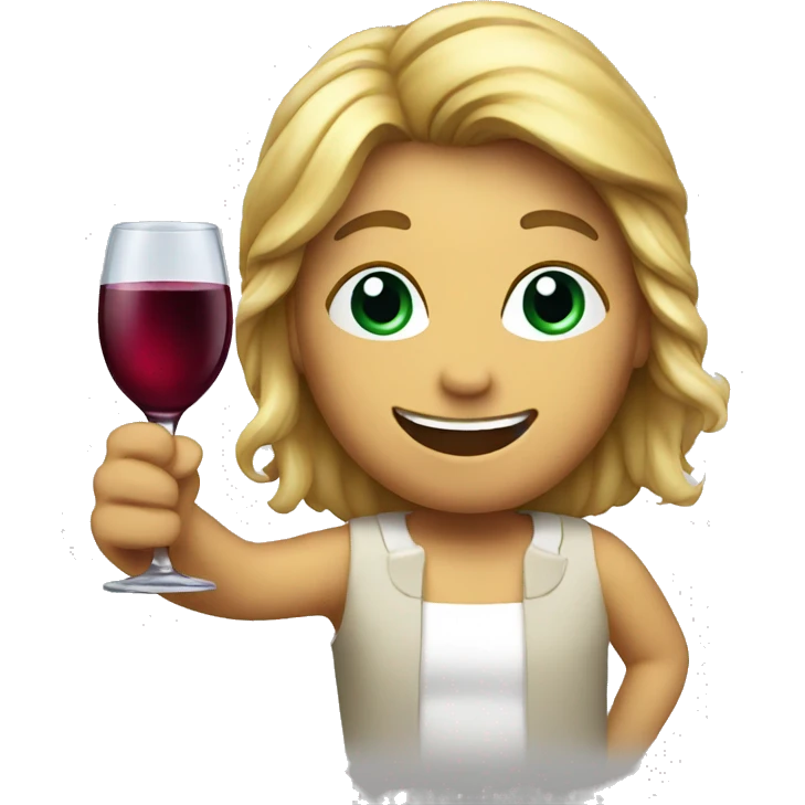Cheers with  wine emoji