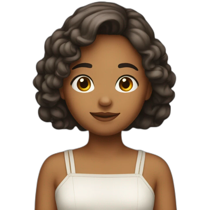 Une fille de dos emoji