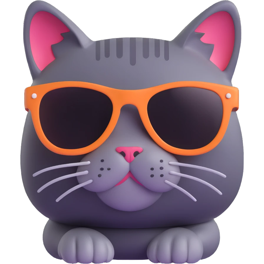 cat wearing sunglasses emoji