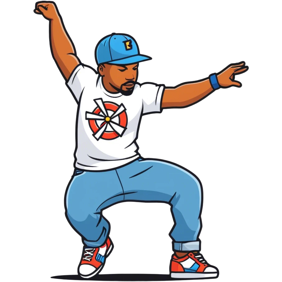 George Floyd breakdancing  emoji