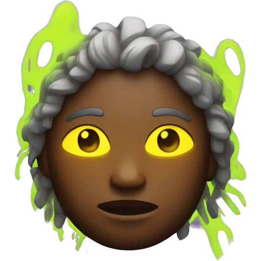 survivor with glowing neon elements emoji