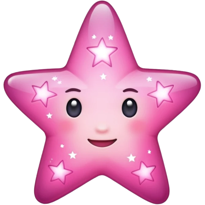 Pink stars emoji