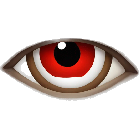 Red eyes emoji