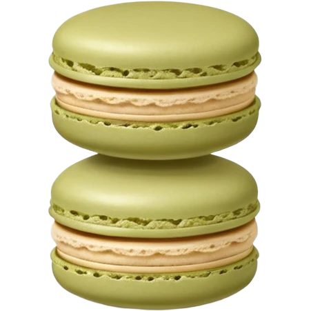 Light olive macaron emoji