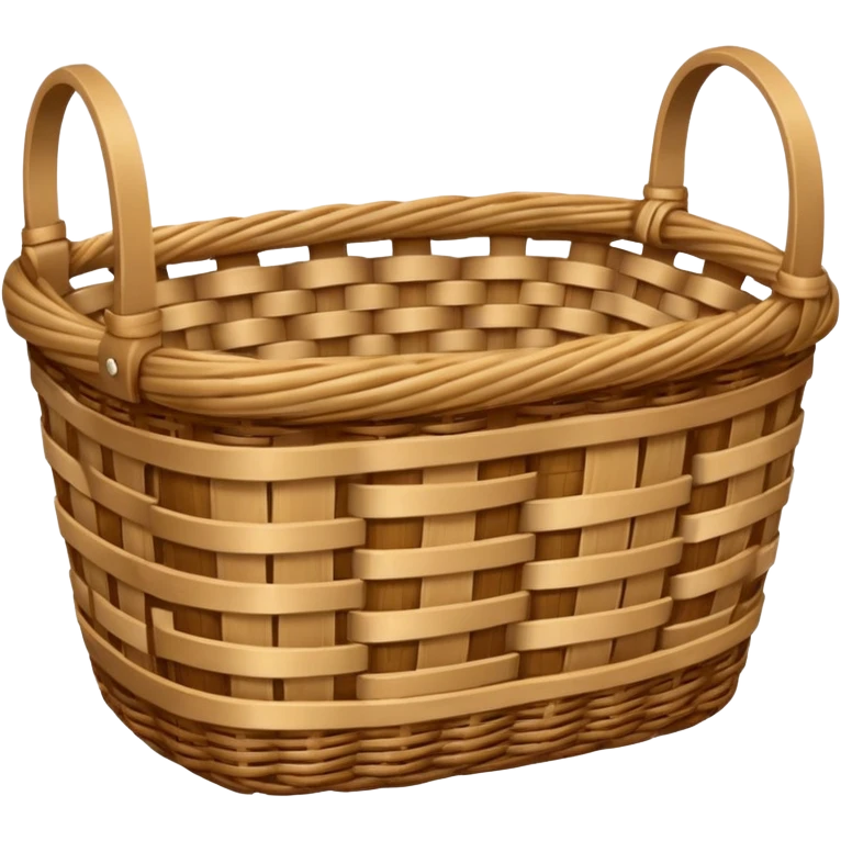 patterned empty wicker basket emoji