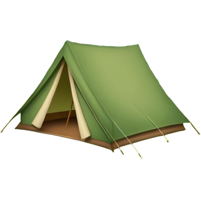 tent in woods emoji