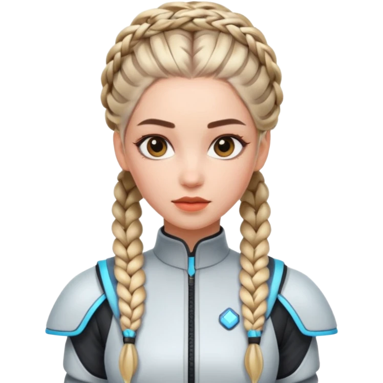 braided future woman emoji