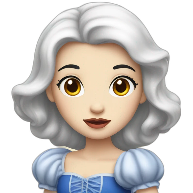 snowwhite with black hair emoji