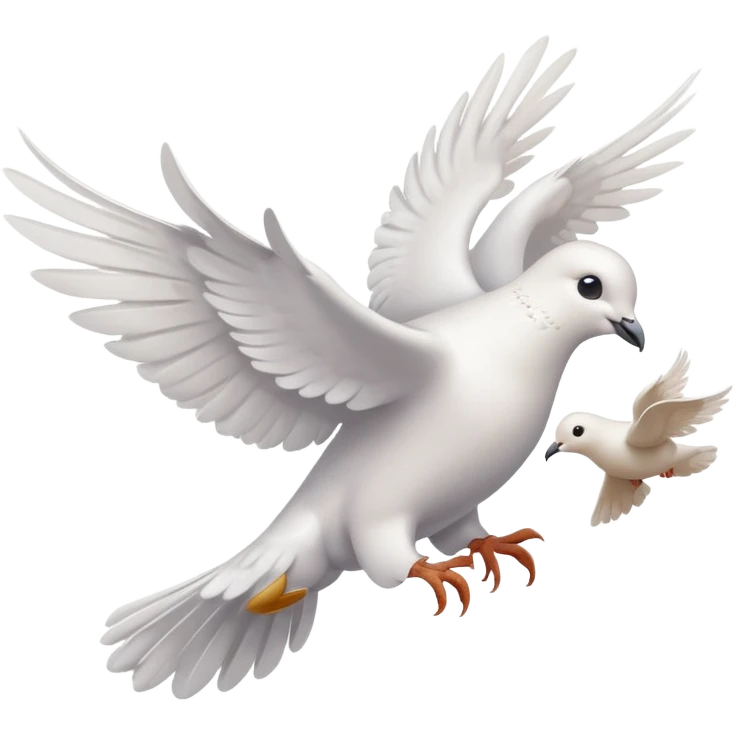 a dove flies with a letter in its paws emoji