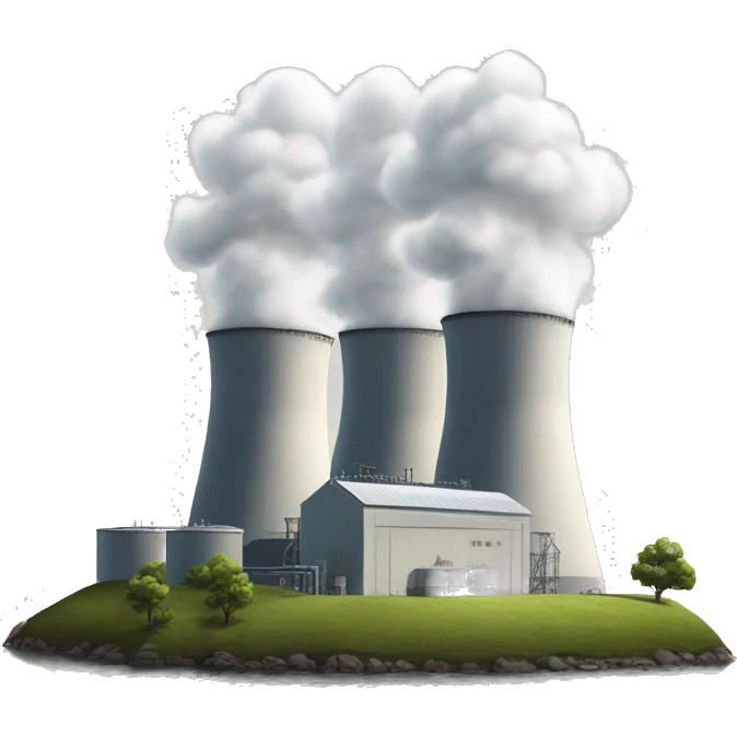 power station photorealistic serious emoji