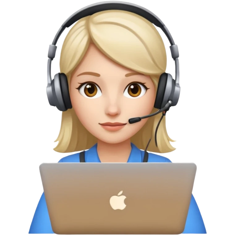 Girl iOS developer with MacBook  emoji