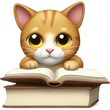 Cat studying  emoji