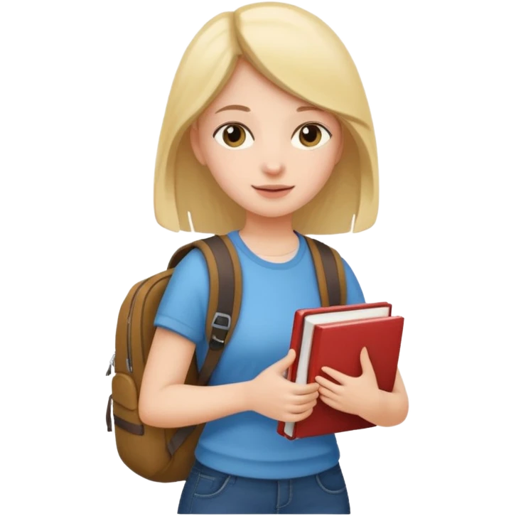 walk girl at university  emoji