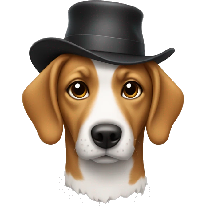 Dog in the hat emoji