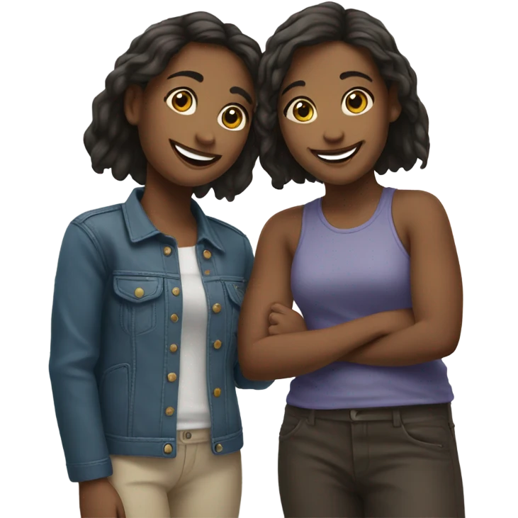 two friends(girls) emoji