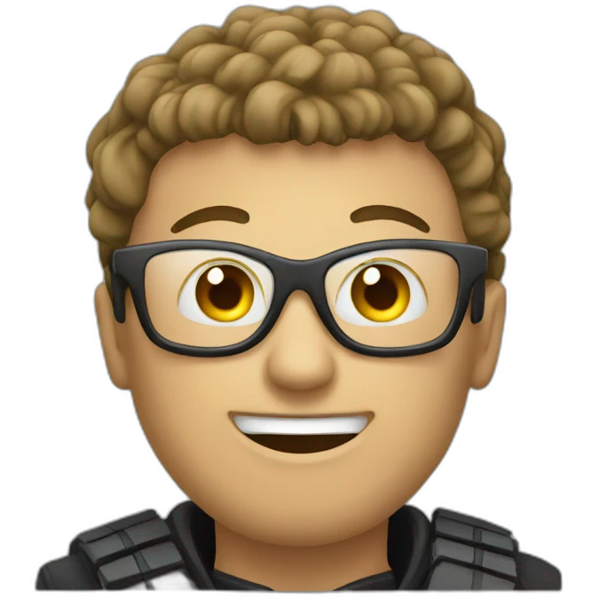 hacker on keyboard emoji