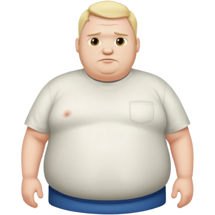 A super fat guy emoji