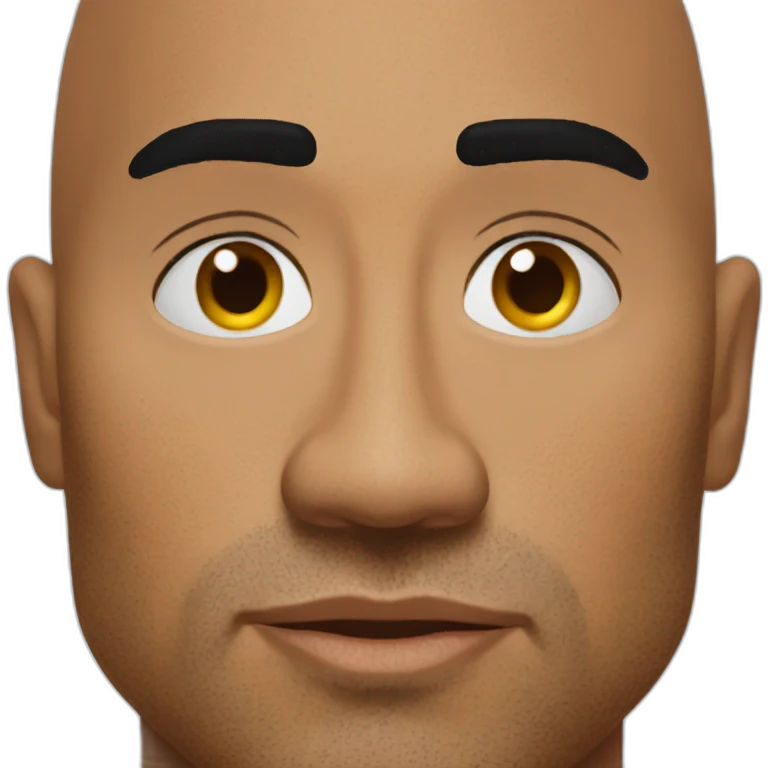 The rock eye brow emoji