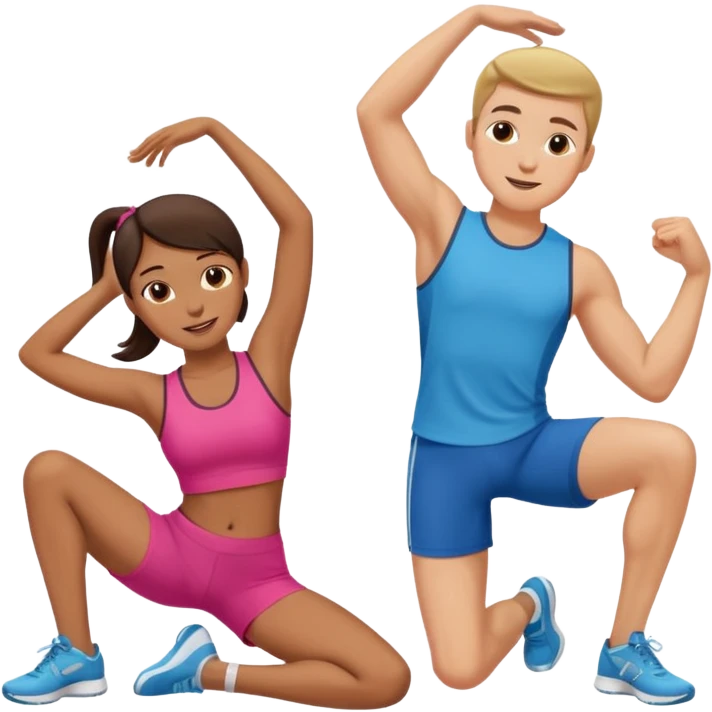 couples yoga emoji