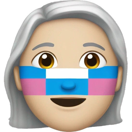 A transgender flag emoji