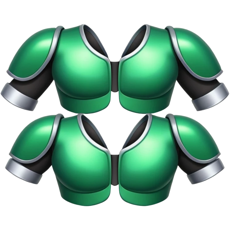 green shoulder pads emoji