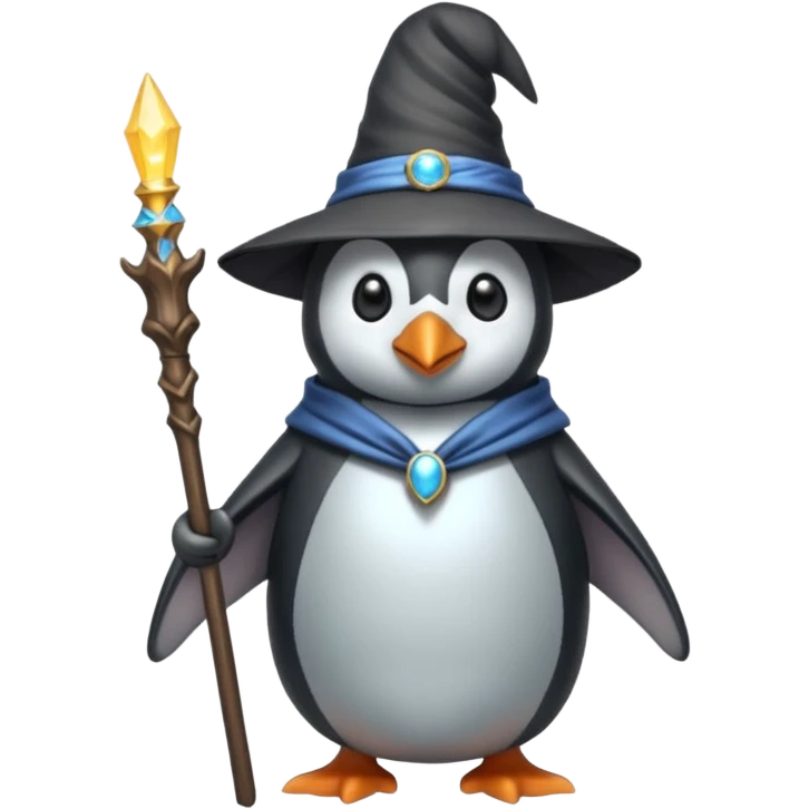 Penguin Wizard emoji