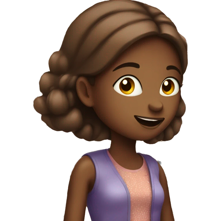 a girl shopping chocolate emoji