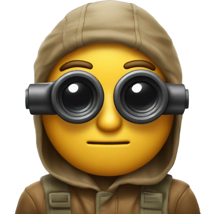 smirking with binoculars emoji
