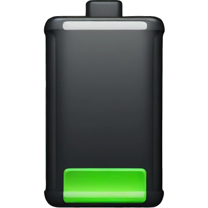 Low battery iPhone emoji