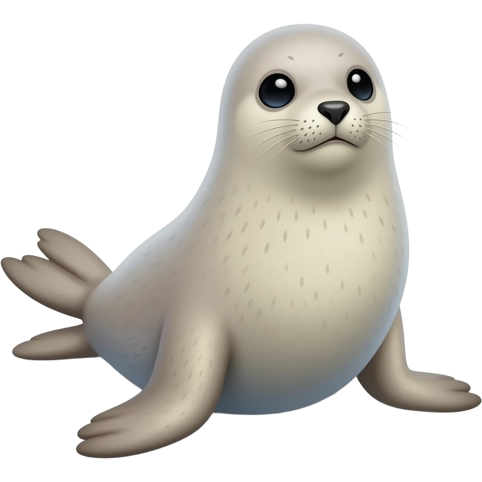 a Picture of a seal background is the antartica emoji