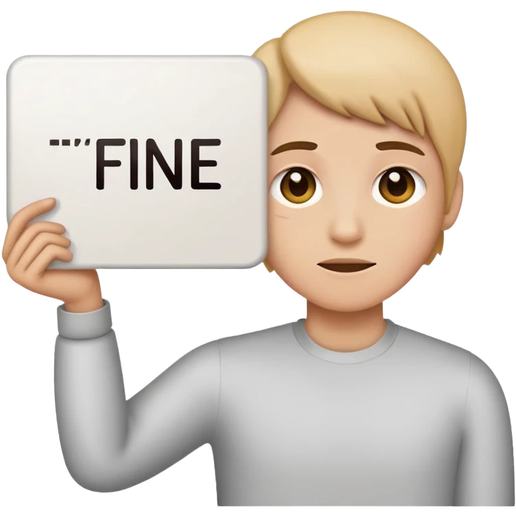Meme it's not fine emoji